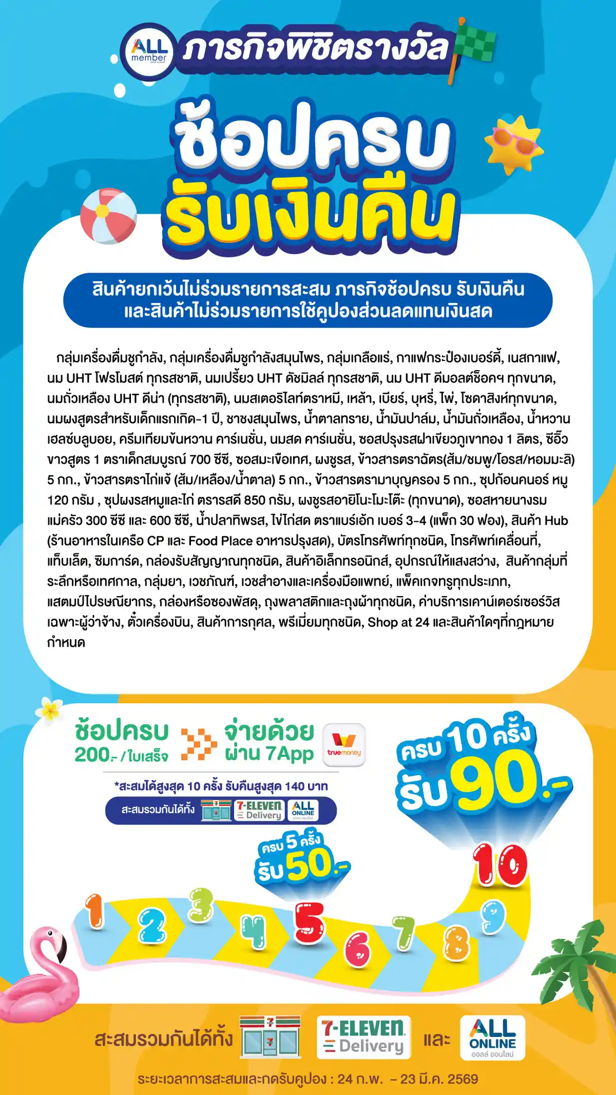 ช้อปครบรับเงินคืน (24 Feb - 23 Mar 26)