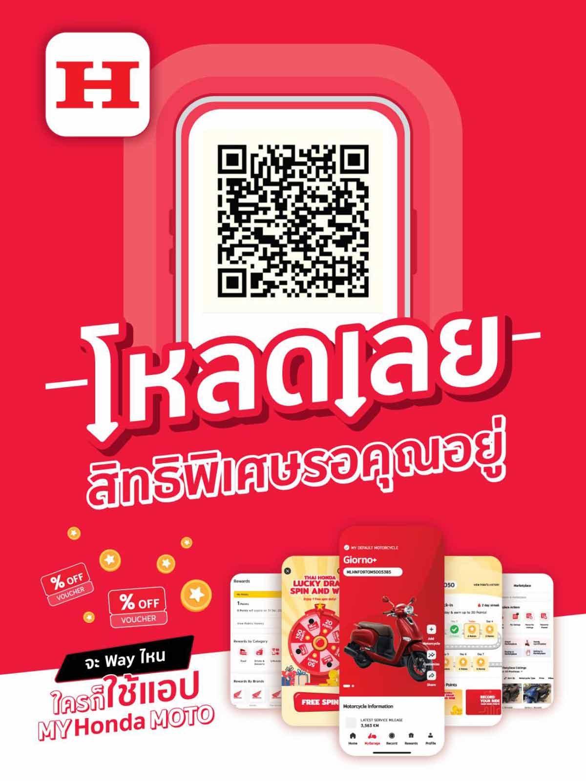 สิทธิพิเศษสำหรับลูกค้า-HONDA