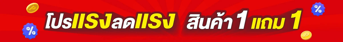 สินค้า 1 แถม 1 ครึ่งราคา