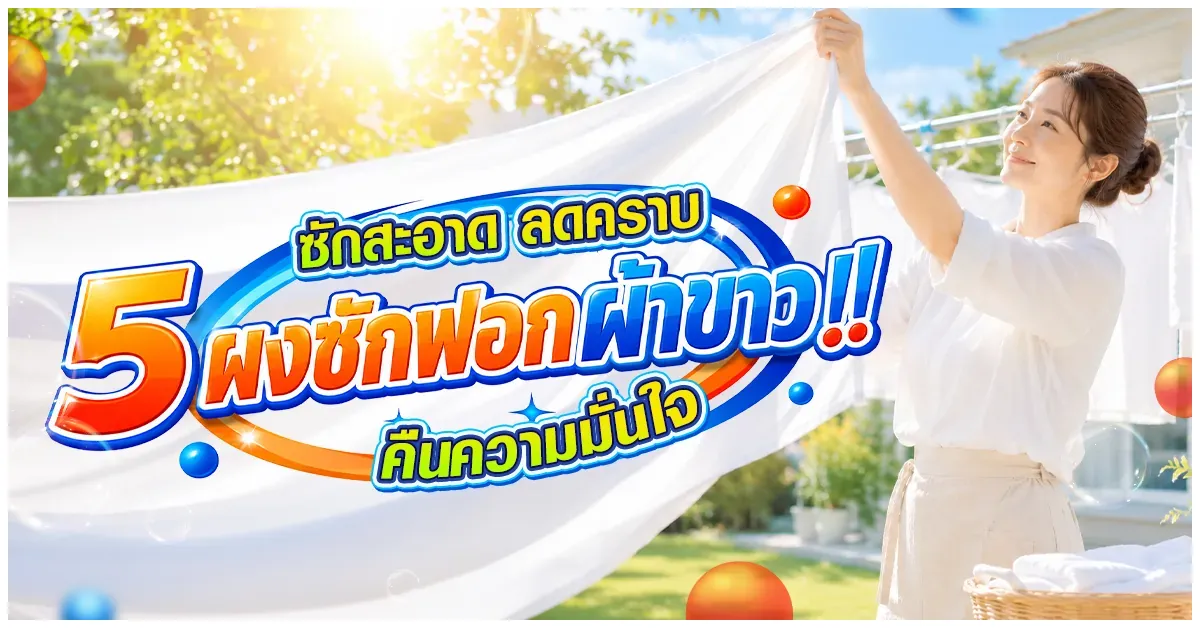 Blog-รวม 5 ผงซักฟอกผ้าขาว