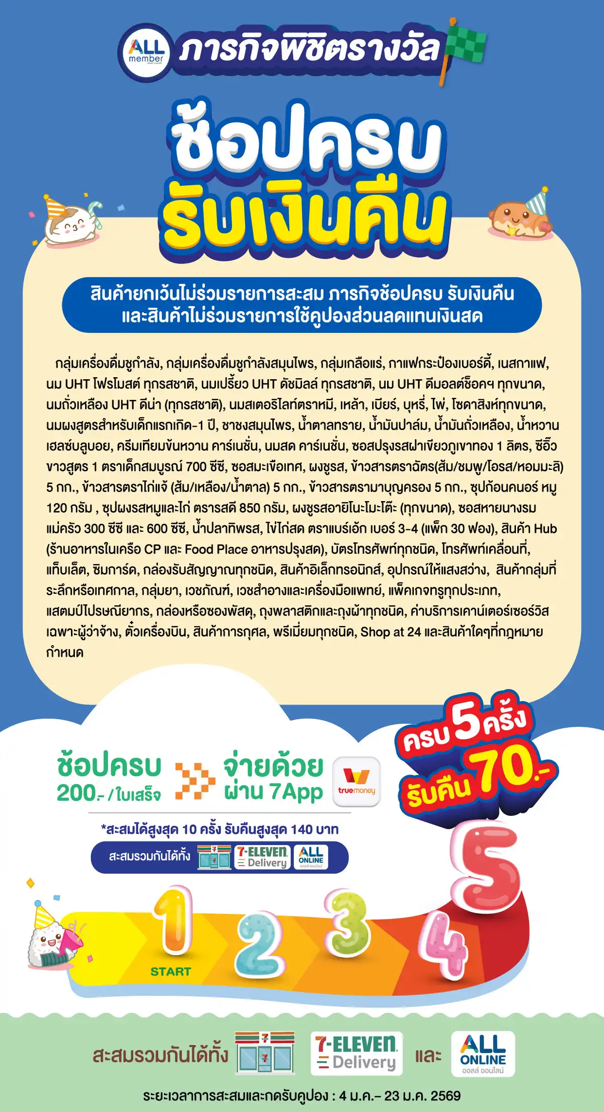 ช้อปครบรับเงินคืน (4 - 23 Jan 26)